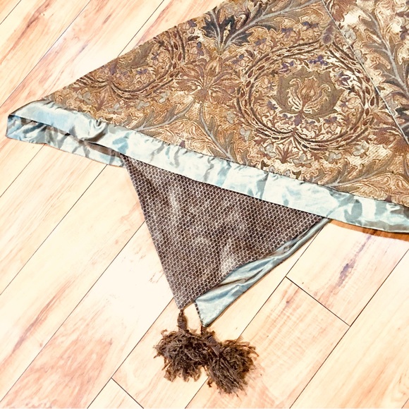 Villa Bacci new tags Christmas Tree Skirt rustic pins poms style holiday… - Picture 3 of 16